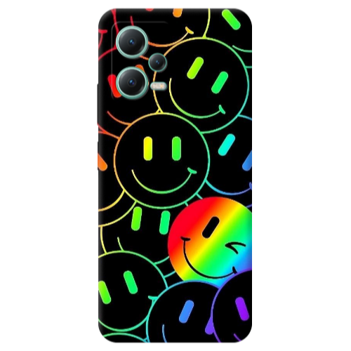 Xiaomi Redmi Note 12 Pro Plus 5G Rainbow Smile Transparent Silicone TPU Θήκη