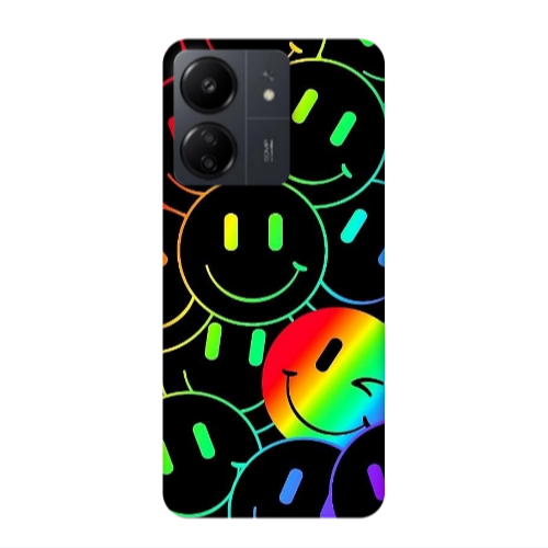 Xiaomi Redmi 13C Rainbow Smile Transparent Silicone TPU Θήκη