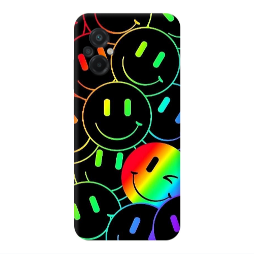Xiaomi Poco M5 Rainbow Smile Transparent Silicone TPU Θήκη