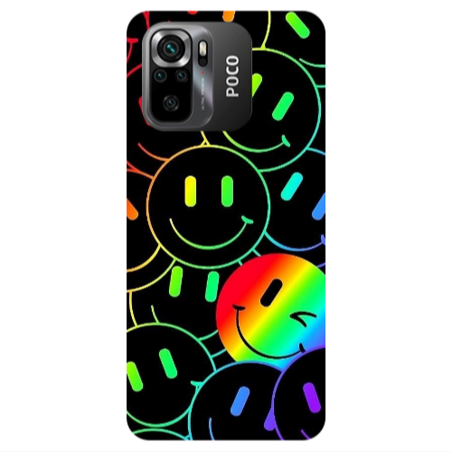 Xiaomi Poco M5 s Rainbow Smile Transparent Silicone TPU Θήκη