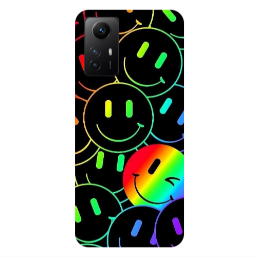 Xiaomi Redmi Note 12s Rainbow Smile Transparent Silicone TPU Θήκη