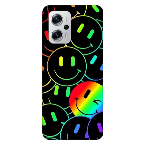 Xiaomi Poco X4 GT Rainbow Smile Transparent Silicone TPU Θήκη