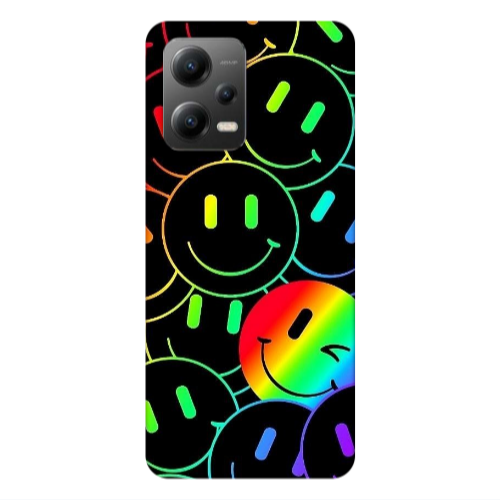 Xiaomi Poco X5 Rainbow Smile Transparent Silicone TPU Θήκη