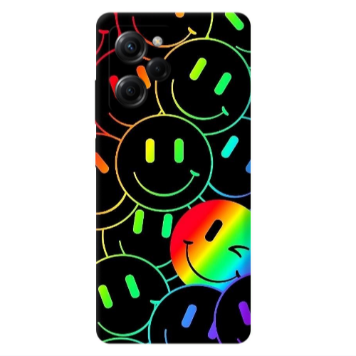 Xiaomi Poco X5 Pro Rainbow Smile Transparent Silicone TPU Θήκη