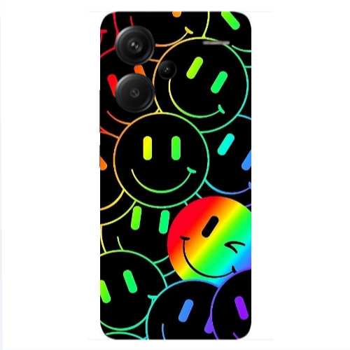 Xiaomi Redmi Note 13 Pro+ 5G  Rainbow Smile Transparent Silicone TPU Θήκη