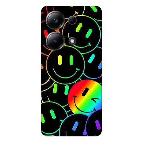 Xiaomi Poco M6 Pro 4G Rainbow Smile Transparent Silicone TPU Θήκη