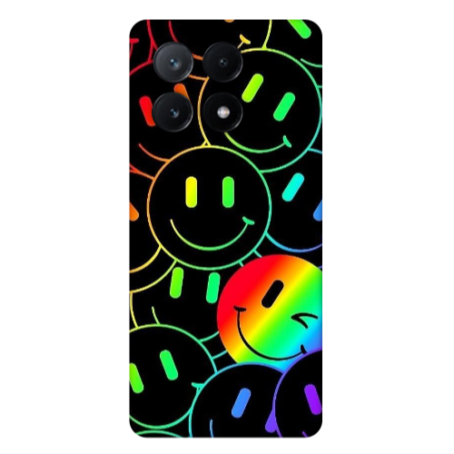 Xiaomi Poco X6Pro 5G Rainbow Smile Transparent Silicone TPU Θήκη
