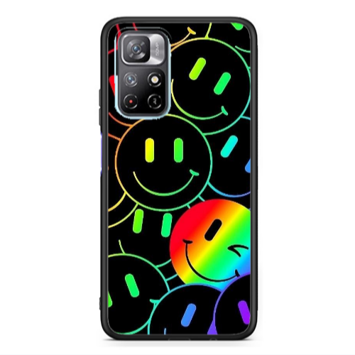 Xiaomi Poco M4 Pro 5G Rainbow Smile Black Glossy Θήκη