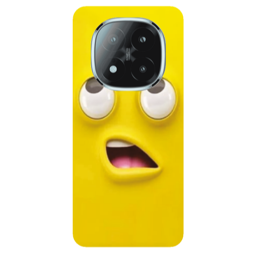 Xiaomi Redmi Note 14 Pro + 5g Confused face Transparent Silicone TPU Θήκη