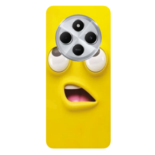 Xiaomi Redmi 14c Confused face Transparent Silicone TPU Θήκη