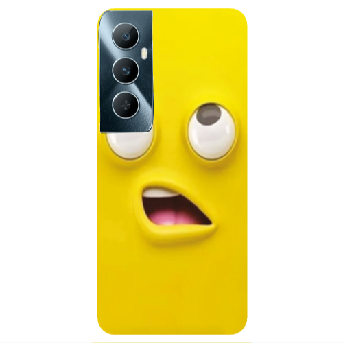 Realme C65 Confused face Transparent Silicone TPU Θήκη