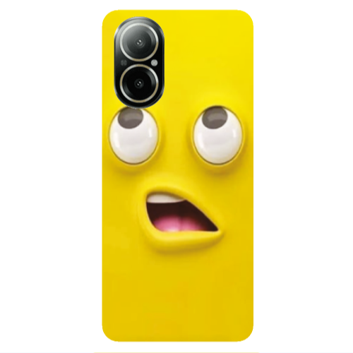 Realme C67 Confused face Transparent Silicone TPU Θήκη