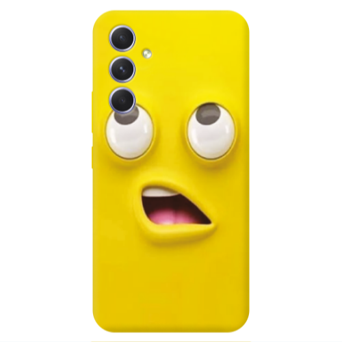 Samsung A56 Confused face Transparent Silicone TPU Θήκη