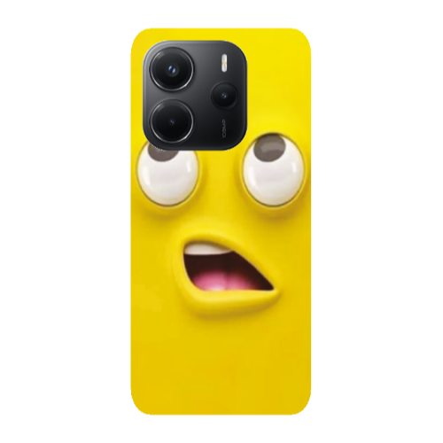 Xiaomi Redmi Note 14 Confused face Transparent Silicone TPU Θήκη