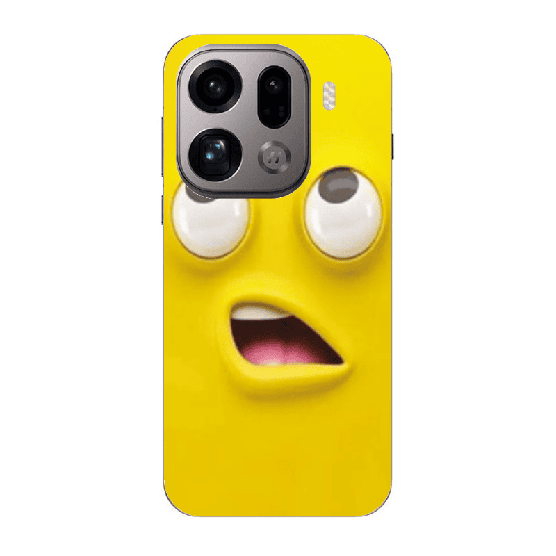 Oppo Find X9 Pro Confused face Transparent Silicone TPU Θήκη