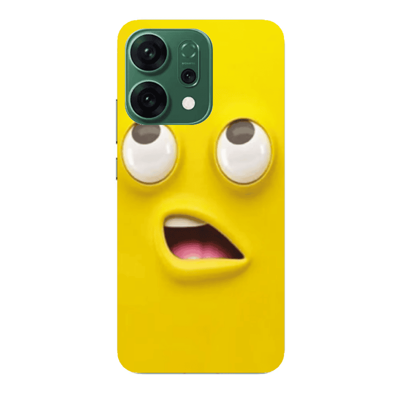 Oppo RENO 14 Confused face Transparent Silicone TPU Θήκη