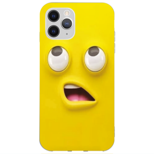 Apple iPhone 11 Pro Confused face Transparent Silicone TPU Θήκη