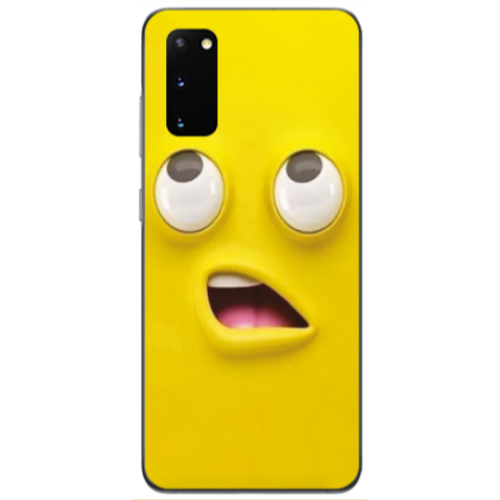 Samsung S20 Confused face Transparent Silicone TPU Θήκη