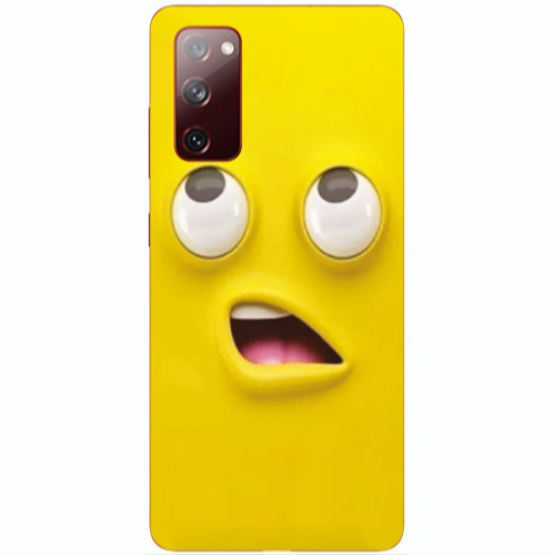 Samsung S20 FE Confused face Transparent Silicone TPU Θήκη