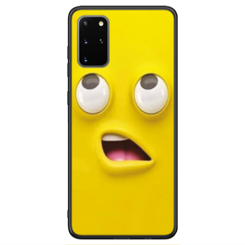 Samsung S20 FE Confused face Black Glossy Θήκη