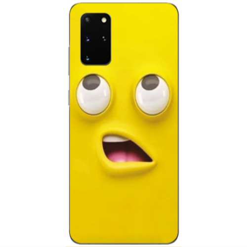 Samsung S20 Plus Confused face Transparent Silicone TPU Θήκη
