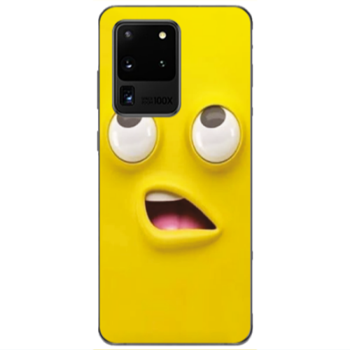 Samsung S20 Ultra Confused face Transparent Silicone TPU Θήκη