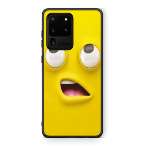 Samsung S20 Ultra Confused face Black Glossy Θήκη
