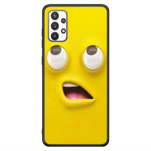 Samsung A13 4G Confused face Black Glossy Θήκη
