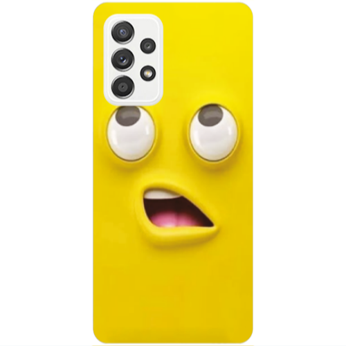 Samsung A53 Confused face Transparent Silicone TPU Θήκη