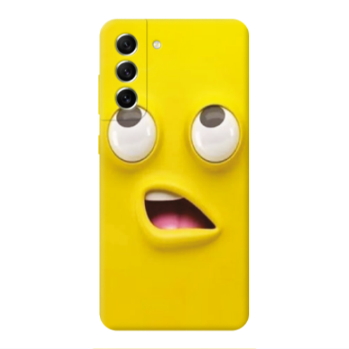 Samsung S22 Confused face Transparent Silicone TPU Θήκη