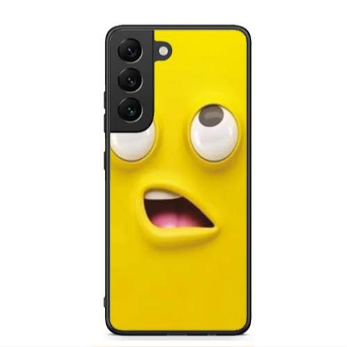 Samsung S22 Confused face Black Glossy Θήκη