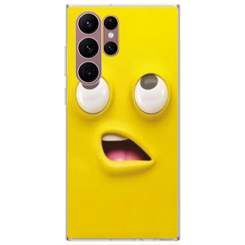 Samsung S22 Ultra Confused face Transparent Silicone TPU Θήκη