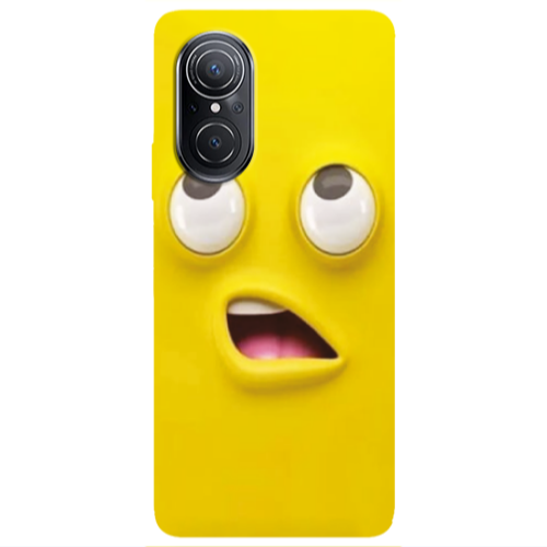 Huawei Nova 9 SE Confused face Transparent Silicone TPU Θήκη