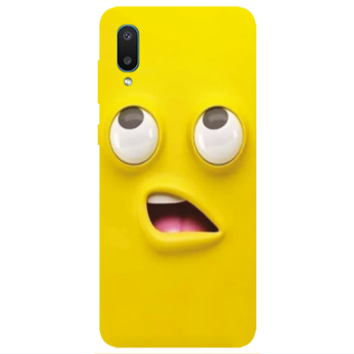 Samsung A02 Confused face Transparent Silicone TPU Θήκη