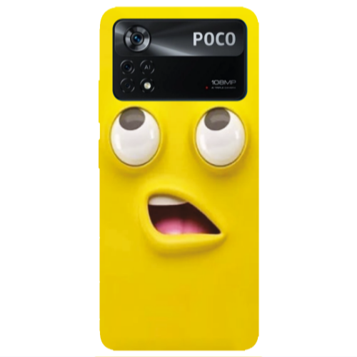 Xiaomi Poco X4 Pro Confused face Transparent Silicone TPU Θήκη