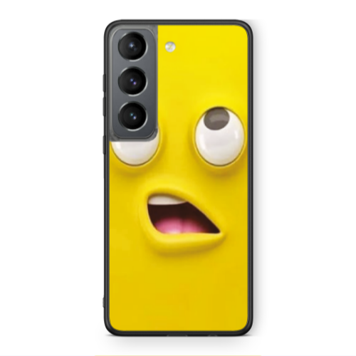 Samsung S21 PLUS Confused face Black Glossy Θήκη