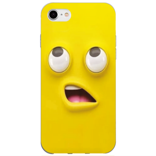 Apple iPhone 7 Confused face Transparent Silicone TPU Θήκη
