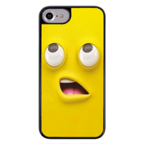 Apple iPhone 7 Confused face Black Glossy Θήκη