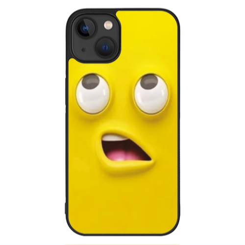Apple iPhone 13 Mini Confused face Black Glossy Θήκη