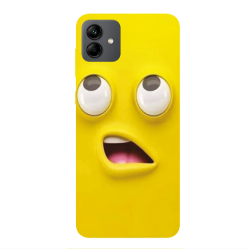 Samsung A04 Confused face Transparent Silicone TPU Θήκη