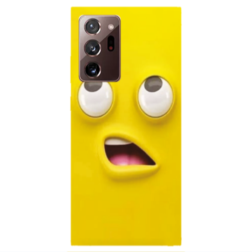 Samsung Note 20 Ultra Confused face Transparent Silicone TPU Θήκη