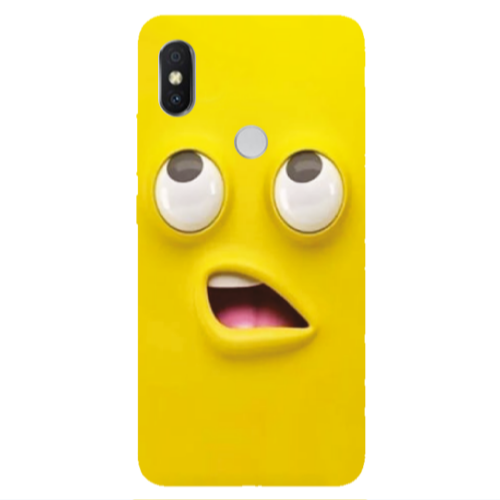 Xiaomi Redmi S2 Confused face Transparent Silicone TPU Θήκη