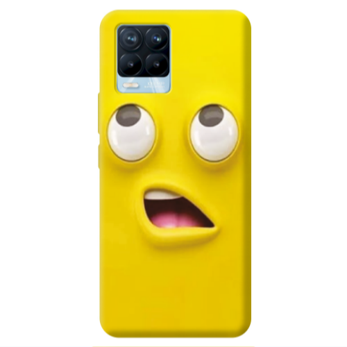 Realme 8 Pro Confused face Transparent Silicone TPU Θήκη