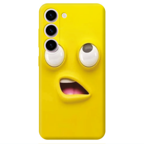 Samsung S23 Confused face Transparent Silicone TPU Θήκη