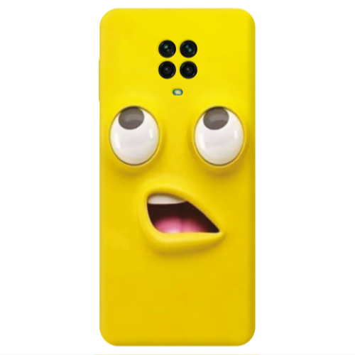 Xiaomi Redmi Note 9S Confused face Transparent Silicone TPU Θήκη