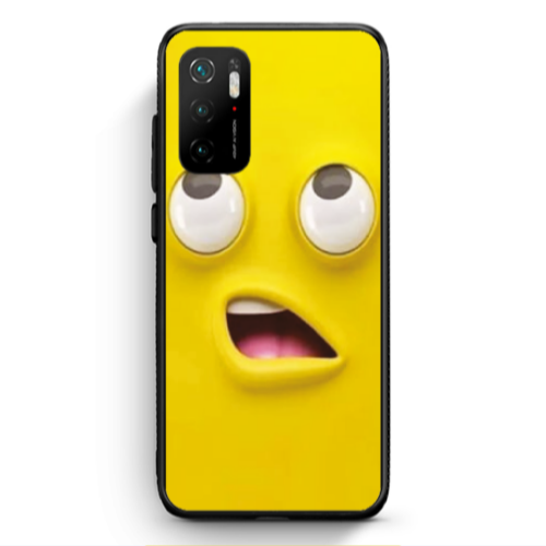 Xiaomi Poco M3 Pro Confused face Black Glossy Θήκη