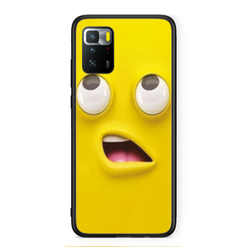 Xiaomi Poco X3 GT Confused face Black Glossy Θήκη
