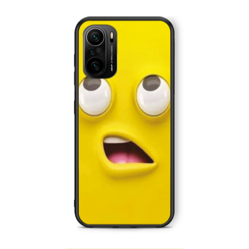 Xiaomi Poco F3 Confused face Black Glossy Θήκη