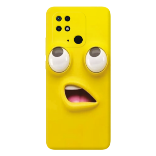 Xiaomi Poco C40 Confused face Transparent Silicone TPU Θήκη