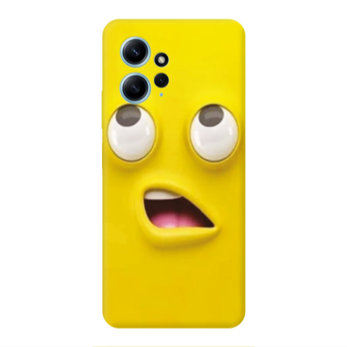Xiaomi Redmi Note 12 4G Confused face Transparent Silicone TPU Θήκη